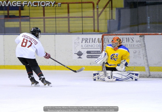 2016-03-12 Hockey Milano Rossoblu U14-Torino Bulls (3-2)